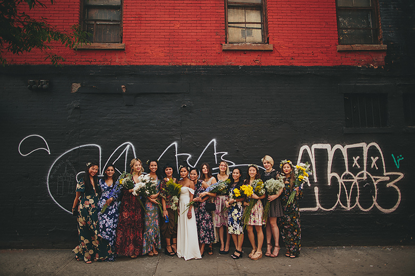 bridesmaids street new york wedding