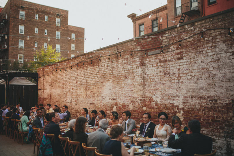 New York wedding dinner