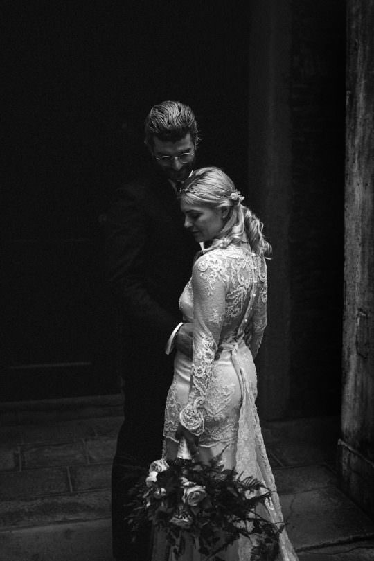 wedding in venice canal